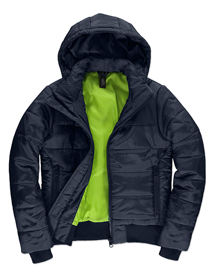 B&C COLLECTION BCJW941 Jassen in Navy / Neon Green
