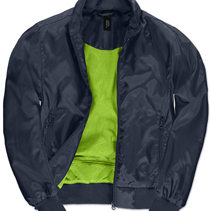B&C COLLECTION BCJW964 Jassen in Navy / Neon Green