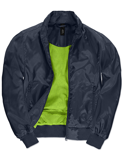 B&C COLLECTION BCJW964 Jassen in Navy / Neon Green