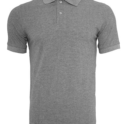 Build Your Brand BY008 Poloshirts in Heather Grey