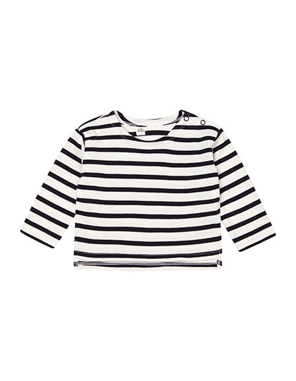 Babybugz BZ52 T-shirts in White / Navy