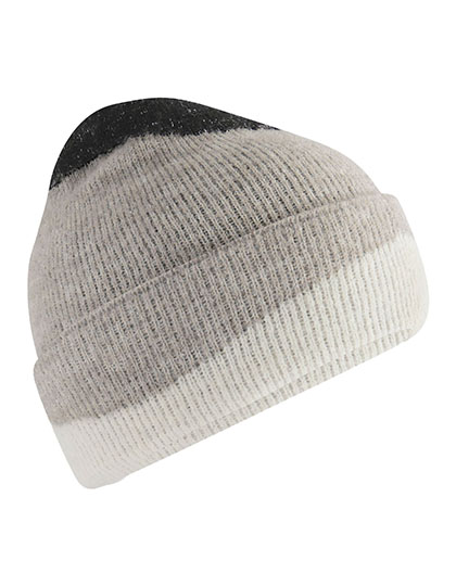 Beechfield CB532 Mutsen in Black / Light Grey / Soft White