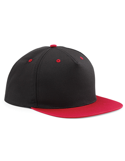 Beechfield CB610C Petten in Black / Classic Red
