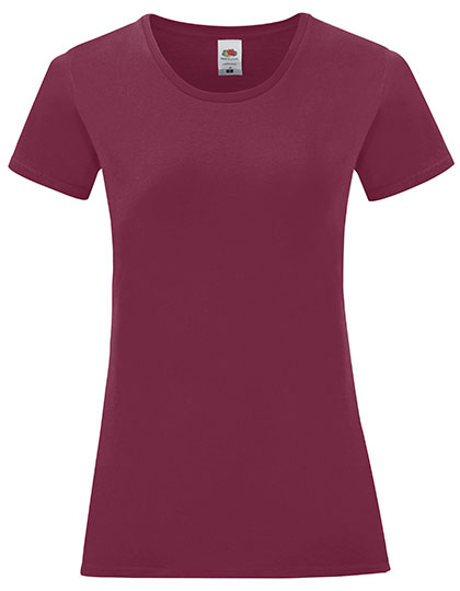 Fruit of the Loom F131 T-shirts in Burgundy