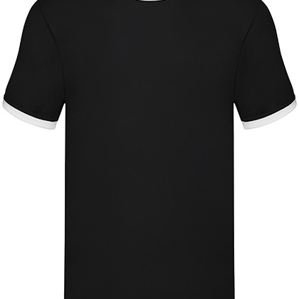 Fruit of the Loom F159 T-shirts in Black / White
