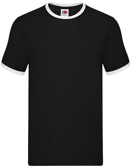 Fruit of the Loom F159 T-shirts in Black / White