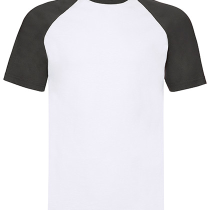 Fruit of the Loom F295 T-shirts in White / Black