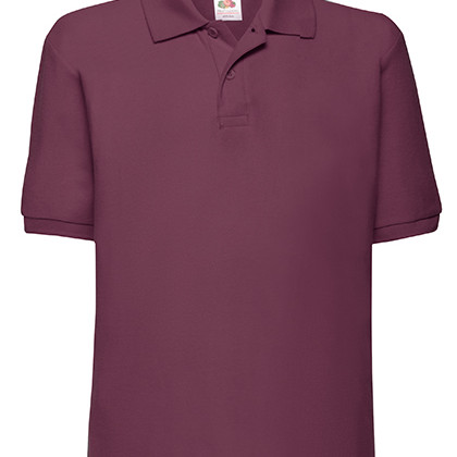 Fruit of the Loom F502K Poloshirts in Burgundy