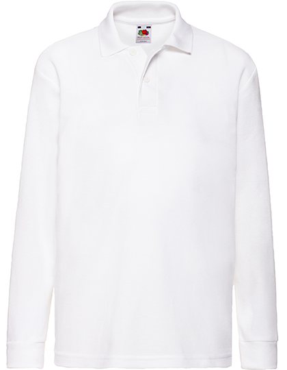 Fruit of the Loom F504K Poloshirts in White