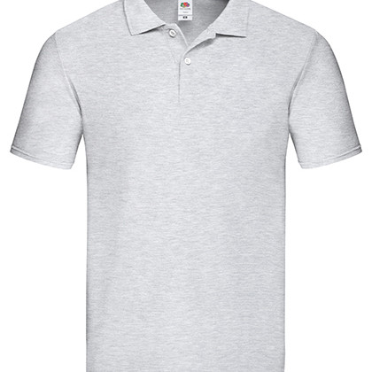 Fruit of the Loom F513 Poloshirts in Heather Grey