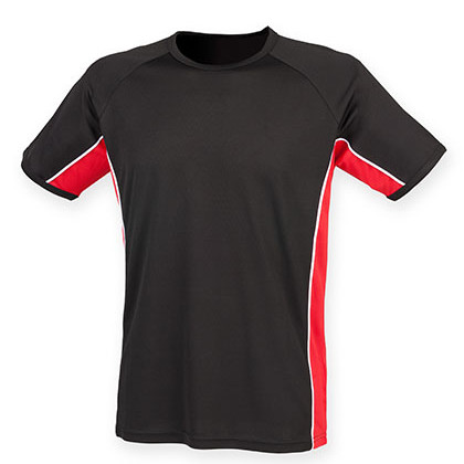 Finden+Hales FH240 T-shirts in Black / Red / White