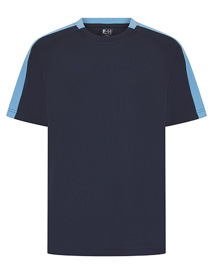 Finden+Hales FH290 T-shirts in Navy / Sky