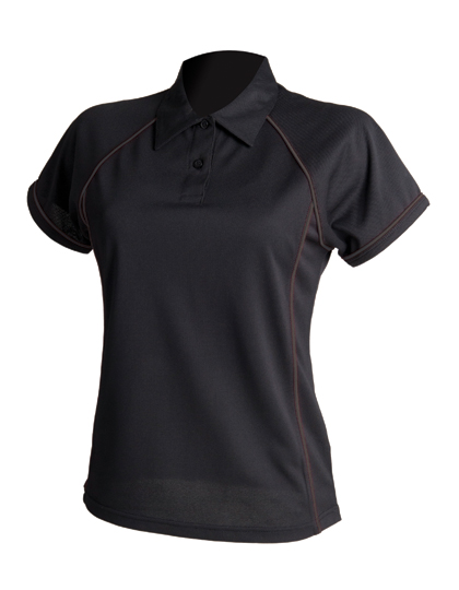 Finden+Hales FH371 Poloshirts in Black / Black