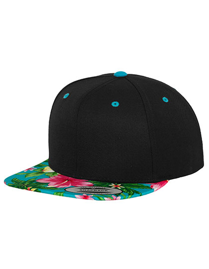 FLEXFIT FX6089HW Petten in Black / Aqua (Hawaiian)