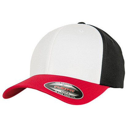 FLEXFIT FX6277TT Petten in Red / White / Black