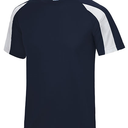 Just Cool JC003 T-shirts in French Navy / Arctic White