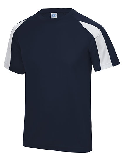 Just Cool JC003 T-shirts in French Navy / Arctic White
