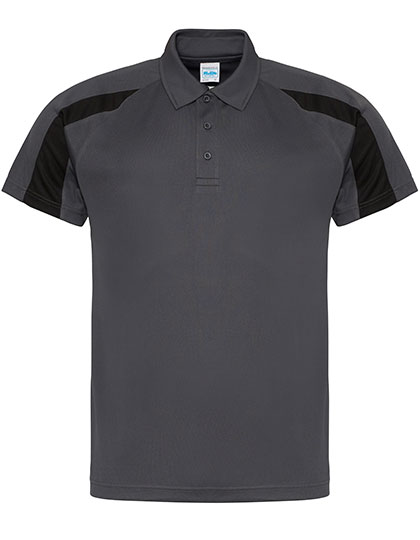 Just Cool JC043 Poloshirts in Charcoal (Solid) / Jet Black