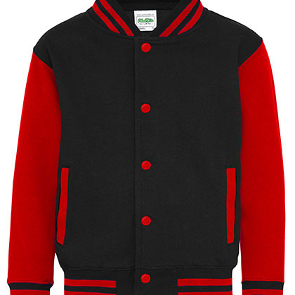 Just Hoods JH043K Jassen in Jet Black / Fire Red