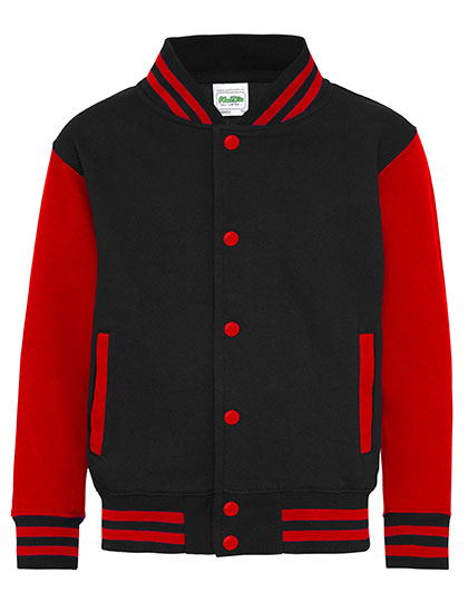 Just Hoods JH043K Jassen in Jet Black / Fire Red