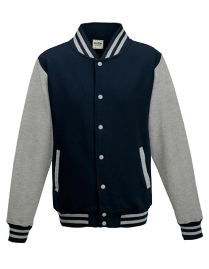 Just Hoods JH043 Jassen in Oxford Navy / Heather Grey