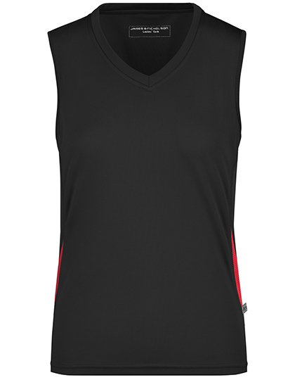 Daiber JN315 T-shirts in Black / Red