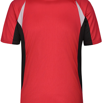 Daiber JN391 T-shirts in Red / Black