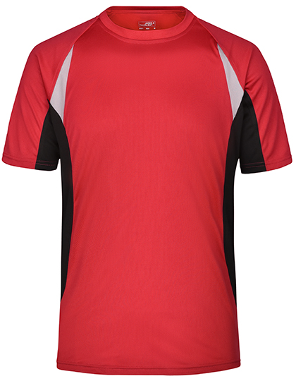 Daiber JN391 T-shirts in Red / Black