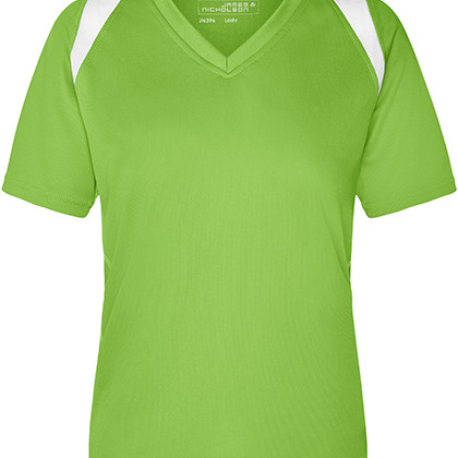 Daiber JN396 T-shirts in Lime Green / White