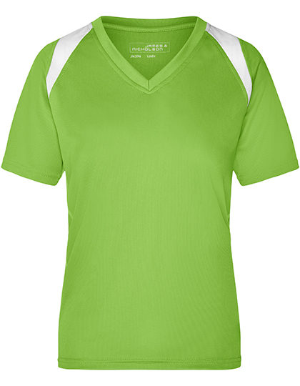 Daiber JN396 T-shirts in Lime Green / White