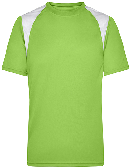 Daiber JN397 T-shirts in Lime Green / White