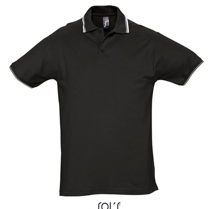 SOL´S L585 Poloshirts in Black / White