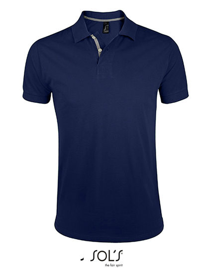 SOL´S L587 Poloshirts in French Navy / Grey (Solid)