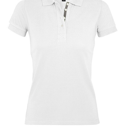SOL´S L588 Poloshirts in White / Grey (Solid)