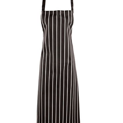 Premier Workwear PW110 Schorten in Black (ca. Pantone Black C) / White