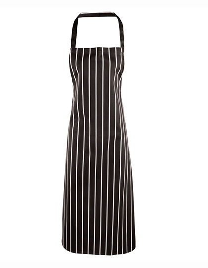 Premier Workwear PW110 Schorten in Black (ca. Pantone Black C) / White