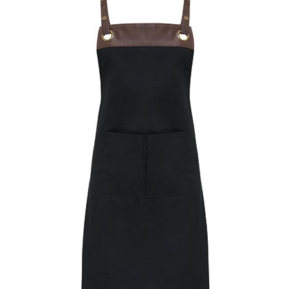Premier Workwear PW123 Schorten in Black (ca. Pantone Black C) / Brown (ca. Pantone 4975C)
