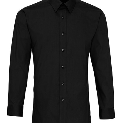 Premier Workwear PW204 Hemden in Black (ca. Pantone Black C)