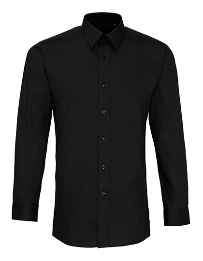 Premier Workwear PW204 Hemden in Black (ca. Pantone Black C)