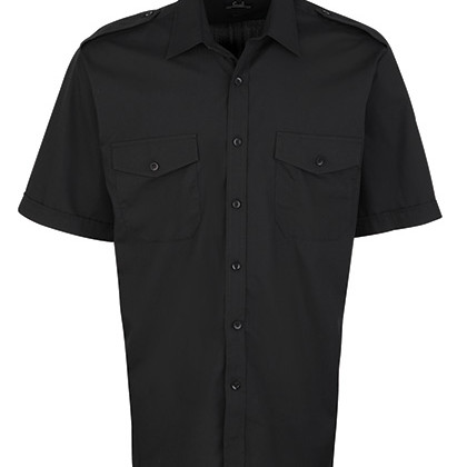 Premier Workwear PW212 Hemden in Black