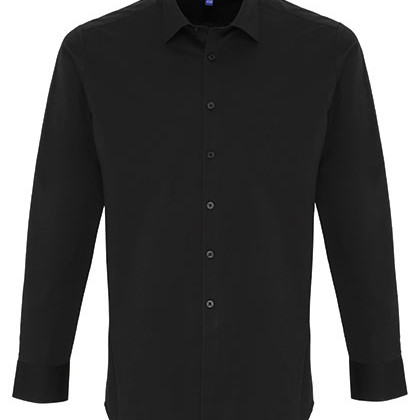 Premier Workwear PW244 Hemden in Black (ca. Pantone Black C)