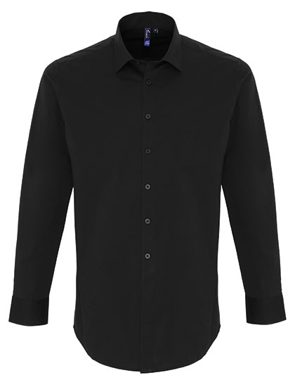 Premier Workwear PW244 Hemden in Black (ca. Pantone Black C)