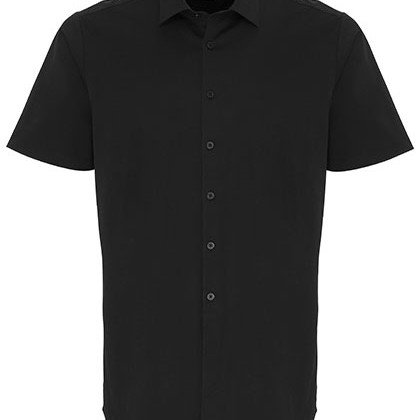 Premier Workwear PW246 Hemden in Black (ca. Pantone Black C)