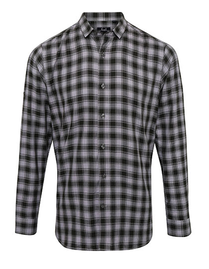 Premier Workwear PW250 Hemden in Steel (ca. Pantone Cool Grey 11C) / Black (ca. Pantone Black C)