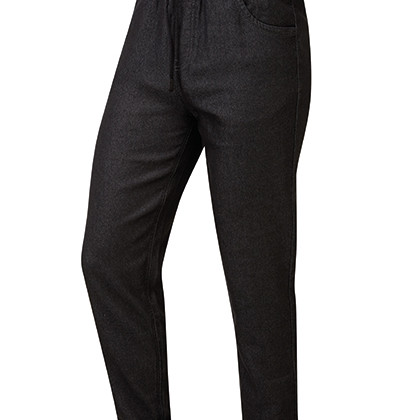 Premier Workwear PW556 Broeken in Black Denim (ca. Pantone 426C)