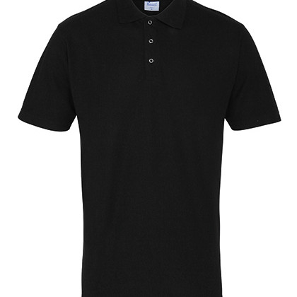 Premier Workwear PW610 Poloshirts in Black (ca. Pantone Black C)