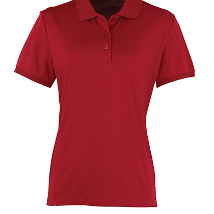 Premier Workwear PW616 Poloshirts in Burgundy (ca. Pantone 216C)
